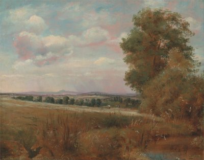 Paisaje en Hampstead, con Harrow en la Distancia de Lionel Constable